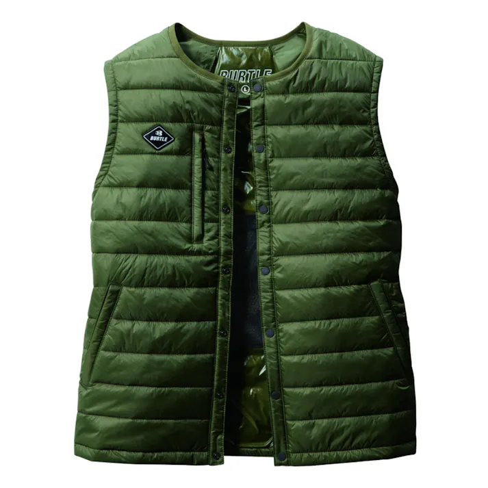 バートル ダウンベスト アーミカーキ XL TC3254