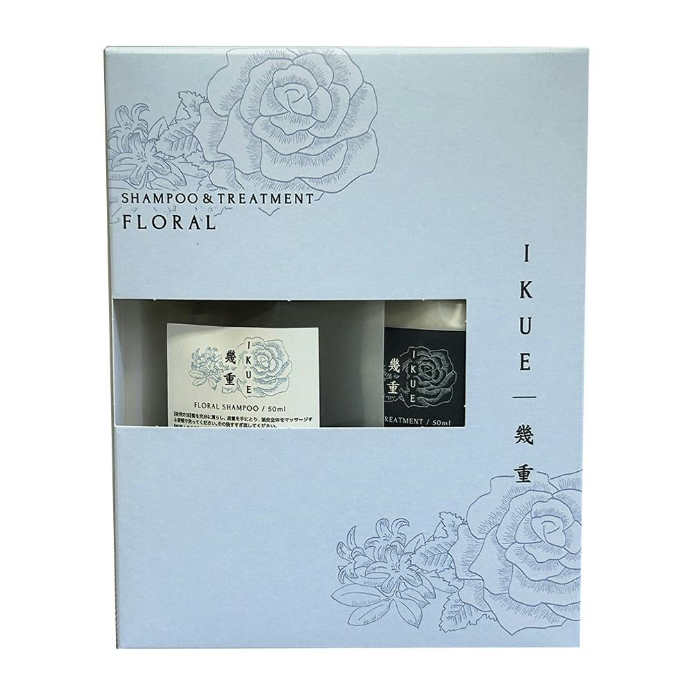幾重 トラベルセット(シャンプー＆トリートメント 各50ml) フルーティーフローラル