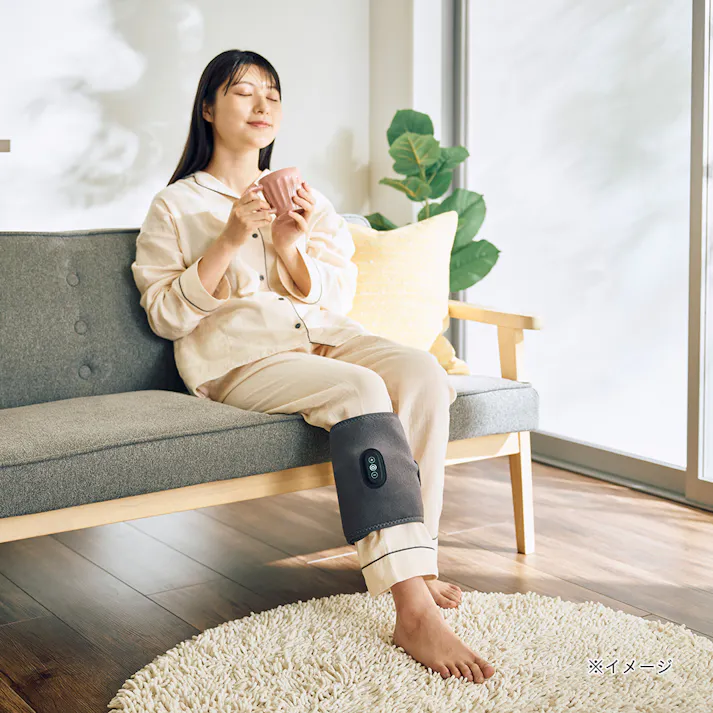 充電式ふくらはぎケア あしかる グレー QS555GY