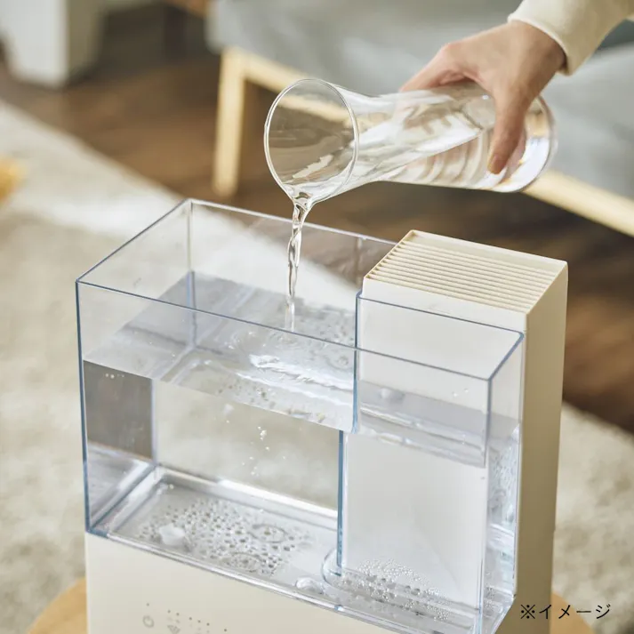 上部給水式 スチーム加湿器 ERU MOIST CLEAR アイボリー QS562