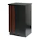 宅配ボックス レンツォ Renzo ブラック/ウォールナット PBX-147 幅42cm 高さ70.8cm 奥行37cm