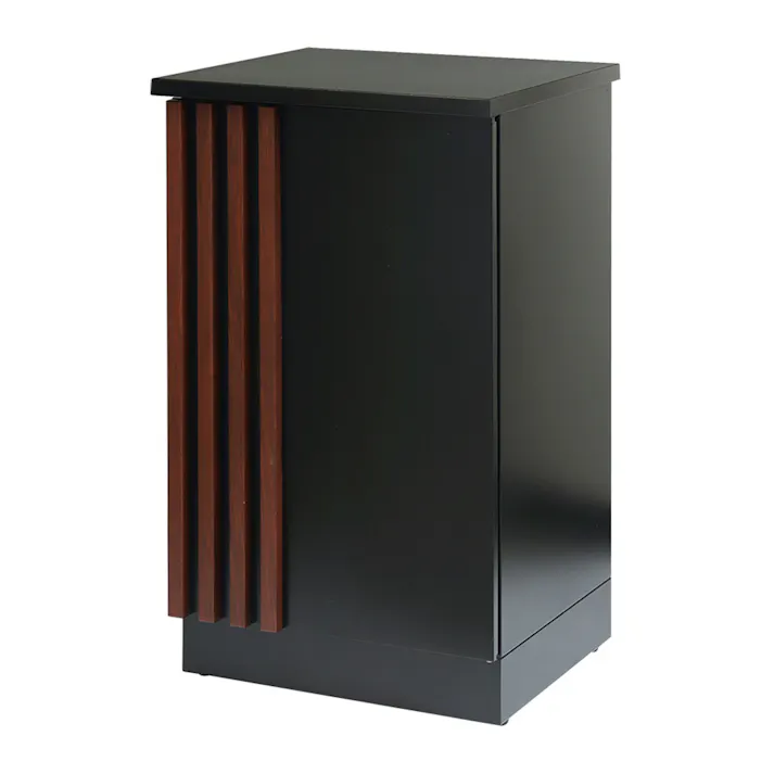 宅配ボックス レンツォ Renzo ブラック/ウォールナット PBX-147 幅42cm 高さ70.8cm 奥行37cm