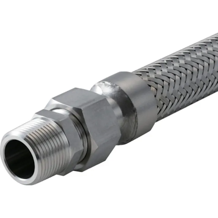 【CAINZ-DASH】テクノフレックス 袋ナット・アダプター型フレキシブルホース S225T-15AX500L オスXオスアダプター304SS S225T-15AX500L MXM 304SS【別送品】