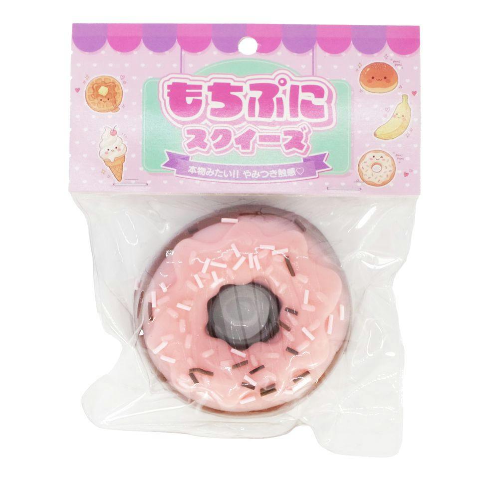 もちぷにスクイーズドーナツいちごチョコ | おもちゃ 通販