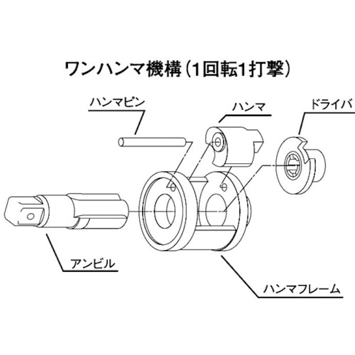 【CAINZ-DASH】ヨコタ工業 インパクトレンチ　ＹＷ－２６Ｓ YW-26S【別送品】