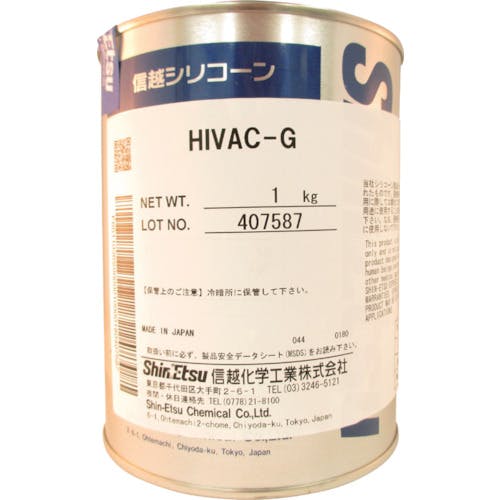 信越化学工業 ハイバックG高真空用 1kg HIVAC-G-1 シリコーン系グリス 信越化学工業 ハイバックG高真空用 1kg HIVAC-G-1 シリコーン系グリス