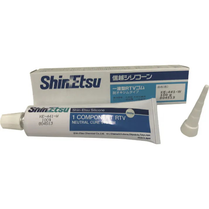 【CAINZ-DASH】信越化学工業 一般工業用シリコーンシーリング剤 100g ホワイト KE441-100-W【別送品】