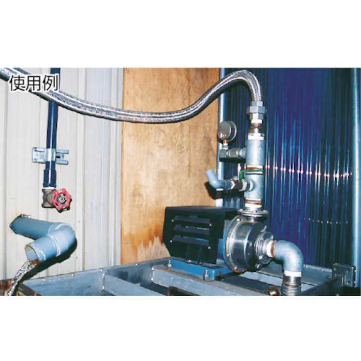 【CAINZ-DASH】南国フレキ工業 フィットユニオン式フレキシブルホース(無溶接式) ユニオンSUS304(ALLSUS304) 40A×500L NK-1100/SUS304-40A-500L【別送品】