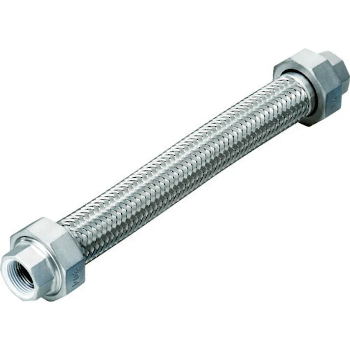 【CAINZ-DASH】南国フレキ工業 シールコートユニオン式フレキシブルホース(無溶接式) ユニオンSUS304(ALLSUS304) 15A×300L NK-1100-P/SUS304-15A-300L【別送品】