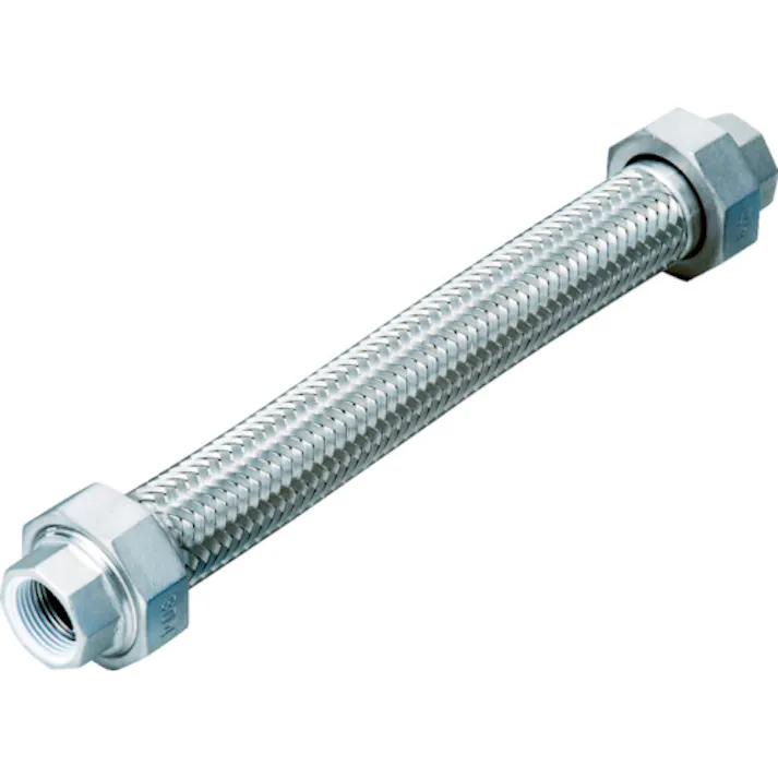 【CAINZ-DASH】南国フレキ工業 シールコートユニオン式フレキシブルホース(無溶接式) ユニオンSUS304(ALLSUS304) 50A×500L NK-1100-P/SUS304-50A-500L【別送品】