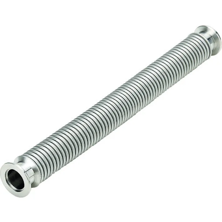 【CAINZ-DASH】南国フレキ工業 KFフランジ式真空フレキシブルホース 継手SUS304(チューブSUS316L) KF50×1000L NK2300KF-CLT-316L/304-50-1000【別送品】