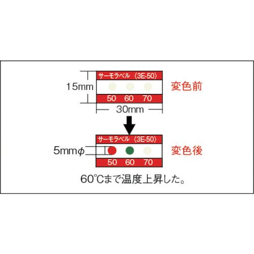 CAINZ-DASH】日油技研工業 サーモラベル３点表示屋外対応型 不可逆性