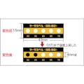 【CAINZ-DASH】日油技研工業 サーモラベル５点表示屋外対応型　不可逆性　１００度 5E-100【別送品】