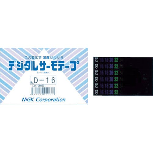 日油技研工業 デジタルサーモテープ 可逆性 D-M6 温度管理用示温材 日油技研工業 デジタルサーモテープ 可逆性 D-M6 温度管理用示温材