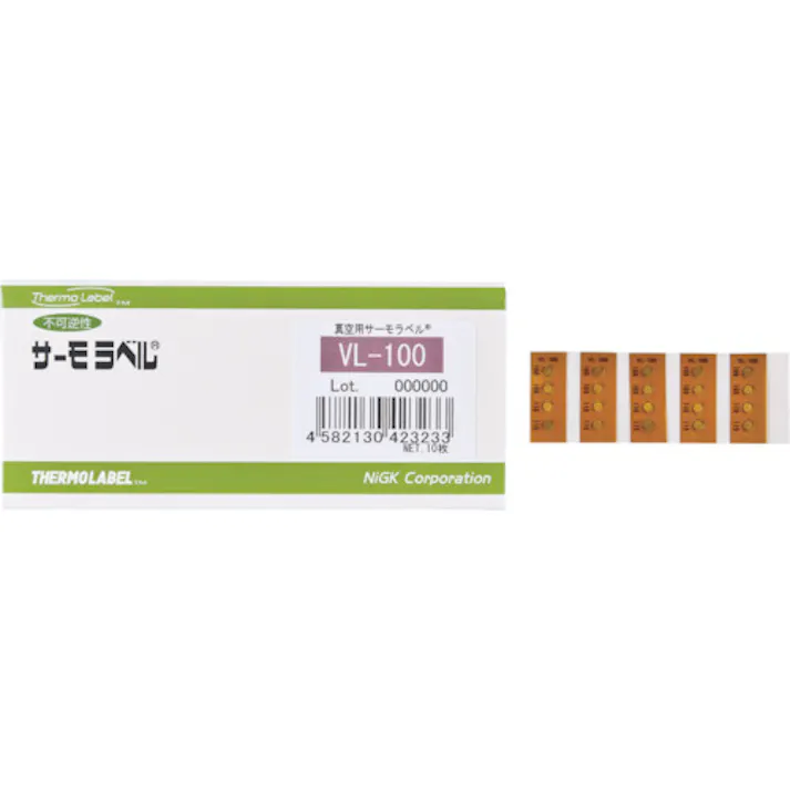 【CAINZ-DASH】日油技研工業 真空用サーモラベル4点表示 不可逆性 140度 VL-140【別送品】