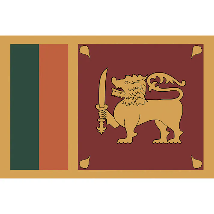 【CAINZ-DASH】東京製旗 卓上旗(16×24cm)スリランカ 406347【別送品】