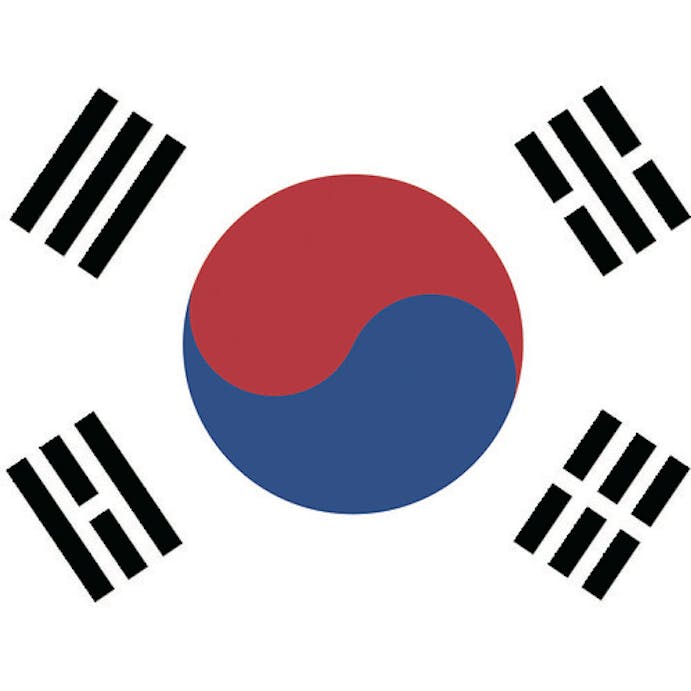 【CAINZ-DASH】東京製旗 国旗Ｎｏ．２（９０×１３５ｃｍ）　大韓民国 426402【別送品】