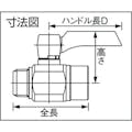 【CAINZ-DASH】アソー エースボールＺｅｒｏ　外Ｘ内ネジ型　ＰＴ３／８ＸＰＦ３／８ BM-0033【別送品】