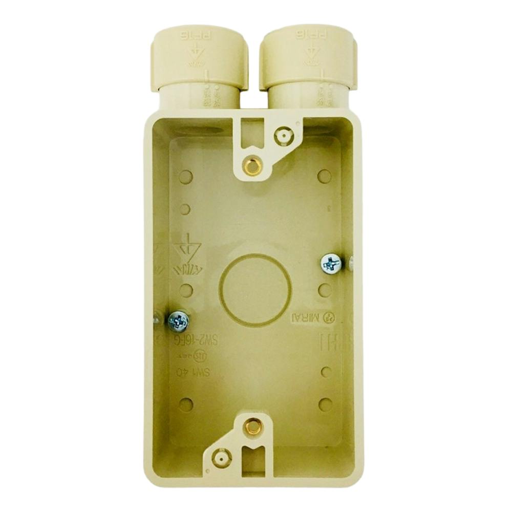 ☆かんたろ様 ご確認ページです☆ 未来工業 露出スイッチボックス PF管用 1ヶ用 ベージュ SW2-16FG