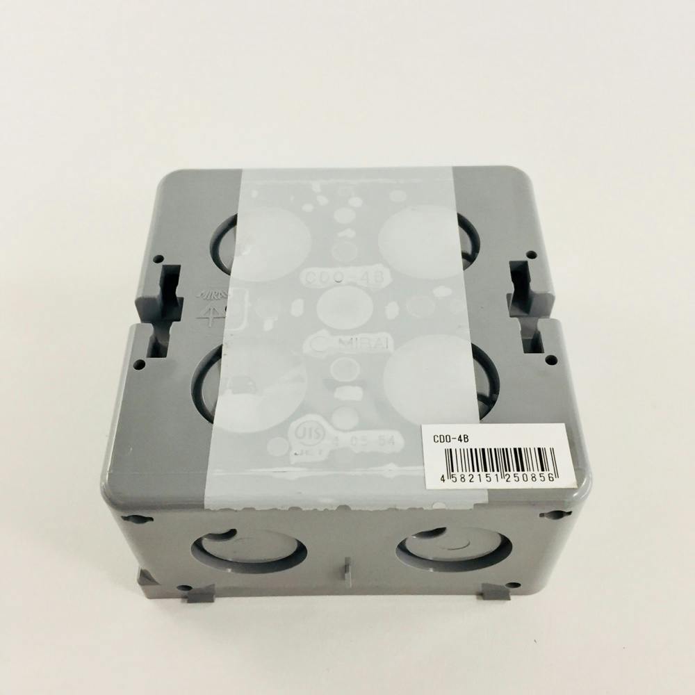 未来工業 埋込アウトレットボックス 中型四角 CD0-4B | 配線部品