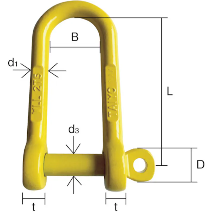 【CAINZ-DASH】大洋製器工業 強力長シャックル 脱落防止 TSLG-4t(1012415) TSLG-4【別送品】