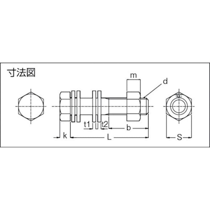 【CAINZ-DASH】ＳＤＣ田中 ステンレス防食ボルト SB12065【別送品】