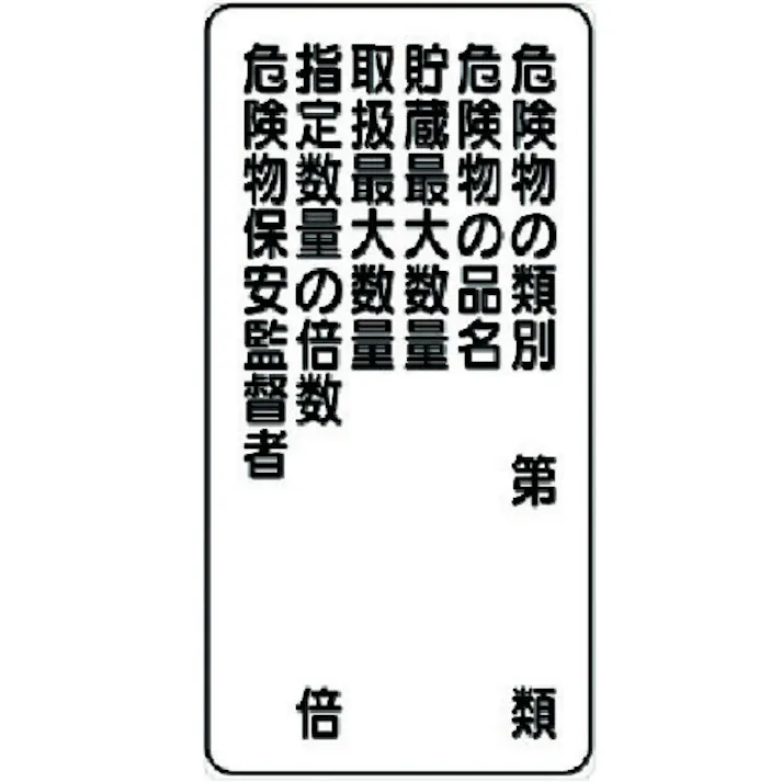 【CAINZ-DASH】ユニット 危険物標識(縦型)危険物の類別・エコユニボード・600X300 830-19【別送品】