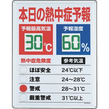 【CAINZ-DASH】ユニット 熱中症予報板 HO-185【別送品】