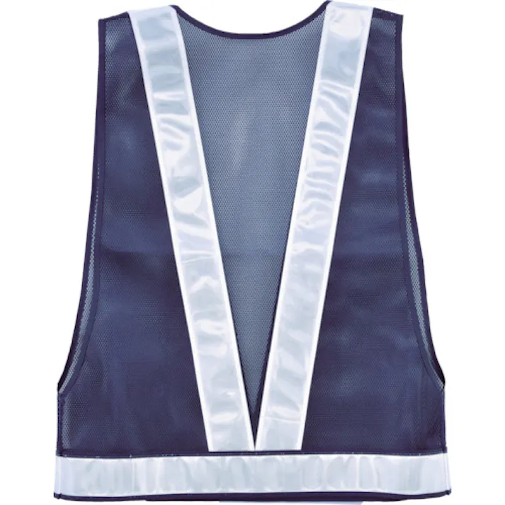 【CAINZ-DASH】ユニット 安全ベスト 反射ベスト スリム型 紺地 白反射 379-48【別送品】