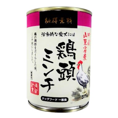 ペットライブラリー 納得素材 鶏頭ミンチ缶 375g