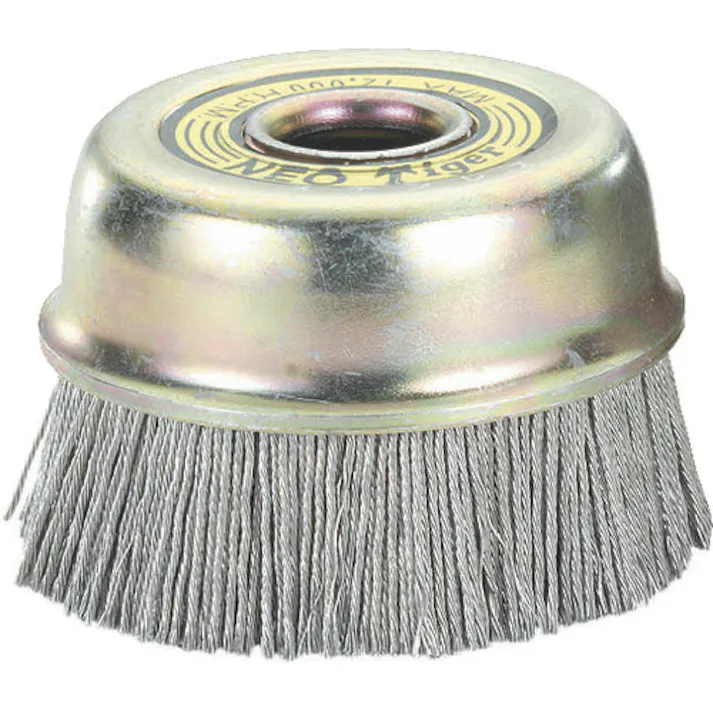 【CAINZ-DASH】鳴門屋 ステンより線ネオカップブラシ C-142【別送品】