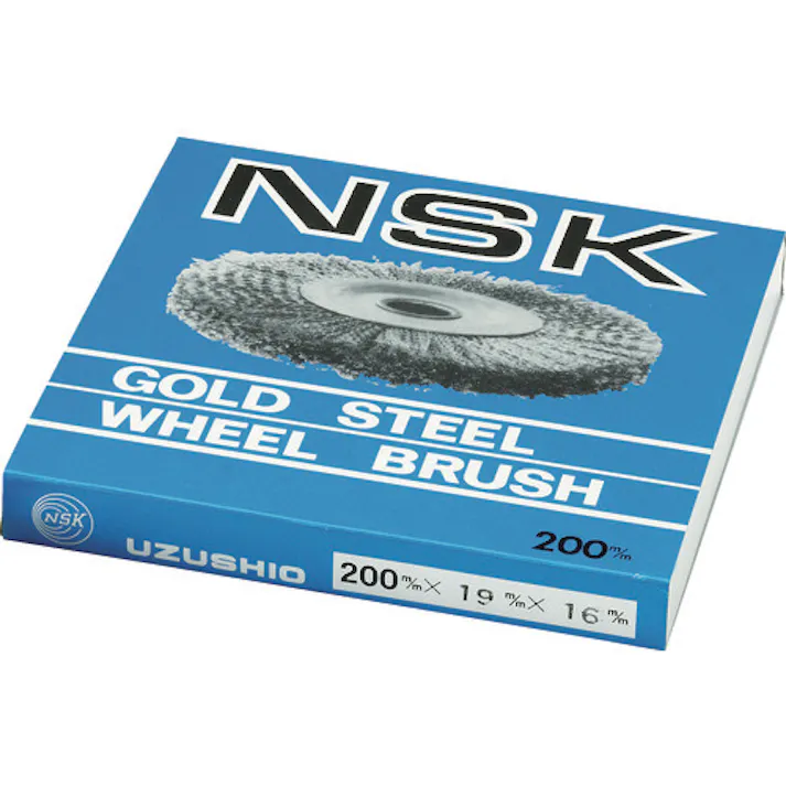 【CAINZ-DASH】鳴門屋 鋼線ゴールドホイールブラシ W-21【別送品】