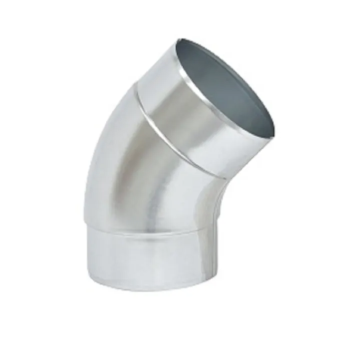 フカガワ 亜鉛引スパイラルダクト用 プレスエルボ 45° 100φ