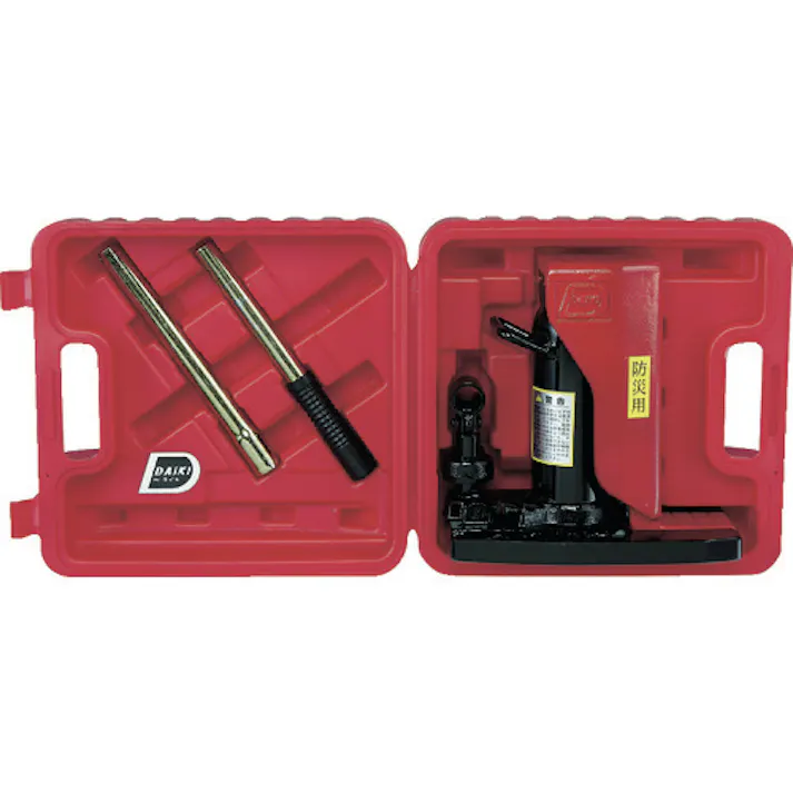 【CAINZ-DASH】ダイキ 防災用爪つきジャッキ 爪部1ton 収納ケース付 DHS-1E【別送品】