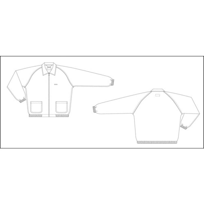【CAINZ-DASH】ブラストン ジャケット（衿付）－白－３Ｌ BSC-41001-W-3L【別送品】