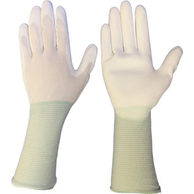 【CAINZ-DASH】ブラストン クリーンルーム用手袋　ＰＵ手の平コート手袋　ロングタイプ　１０双入　Ｍサイズ BSC-17B-M【別送品】