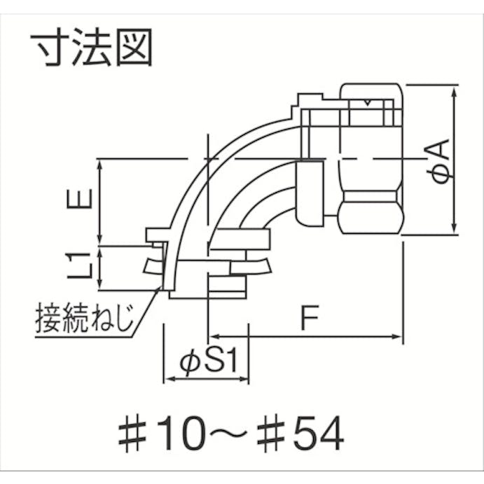 【CAINZ-DASH】三桂製作所 ９０°形コネクタ（ノックアウト接続用） KM90BG36【別送品】