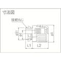 【CAINZ-DASH】三桂製作所 サンフレキＲＯＢＯ付属品　コネクタ（ノックアウト接続用） N2BG32【別送品】