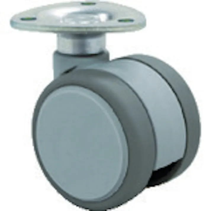 【CAINZ-DASH】東海キャスター プレート式双輪キャスター 50径 自在 F050【別送品】