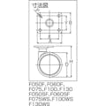 【CAINZ-DASH】東海キャスター プレート式双輪キャスター　６０径　自在　角座 F060F【別送品】