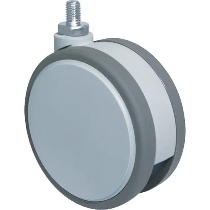 【CAINZ-DASH】東海キャスター ねじ込み双輪キャスター 100径 自在 M12x1.75 F100N12【別送品】