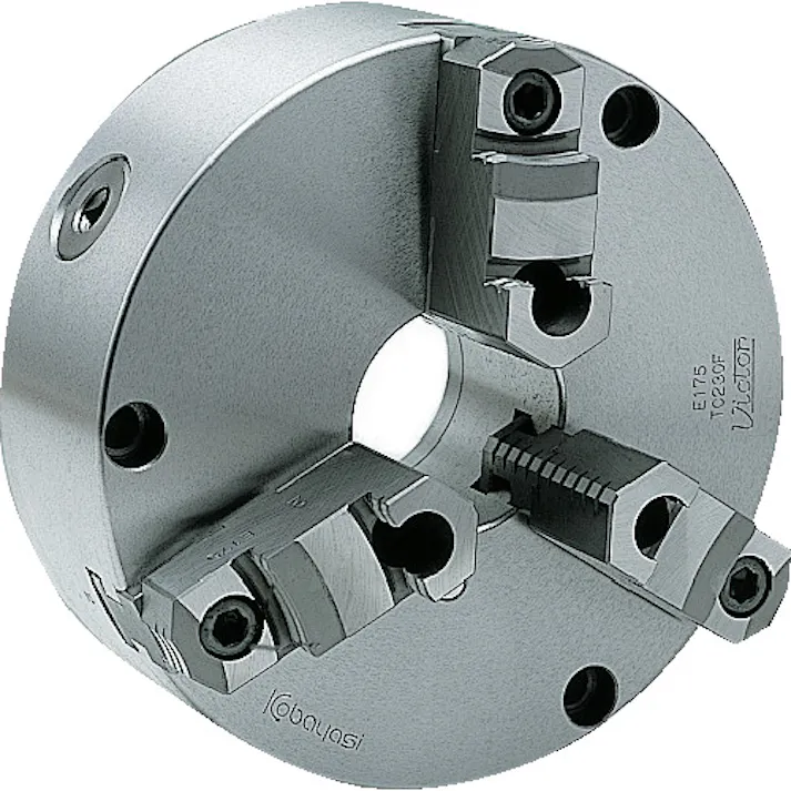 【CAINZ-DASH】小林鉄工 スクロールチャック TC230F 9インチ 3ツ爪 分割爪 TC230F【別送品】