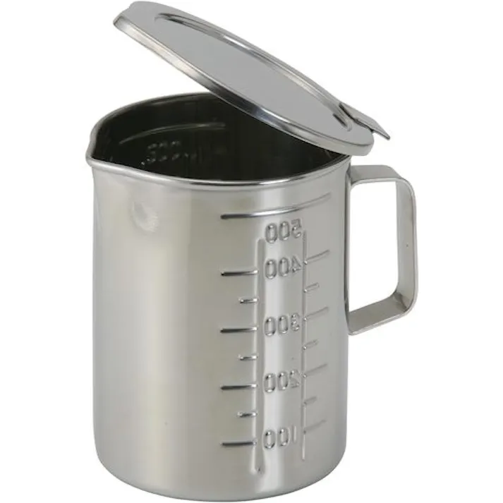 【CAINZ-DASH】オオモリ フタ付口付ビーカー(丁番タイプ) 2L OM49-66【別送品】