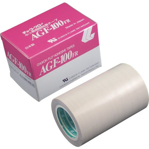 中興化成工業 フッ素樹脂(テフロンPTFE製)ガラスクロス粘着テープ AGFー100FR 0.13t×100w×10m AGF100FR-13X100 フッ素樹脂粘着テープ 中興化成工業 フッ素樹脂(テフロンPTFE製)ガラスクロス粘着テープ AGFー100FR 0.13t×100w×10m AGF100FR-13X100 フッ素樹脂粘着テープ