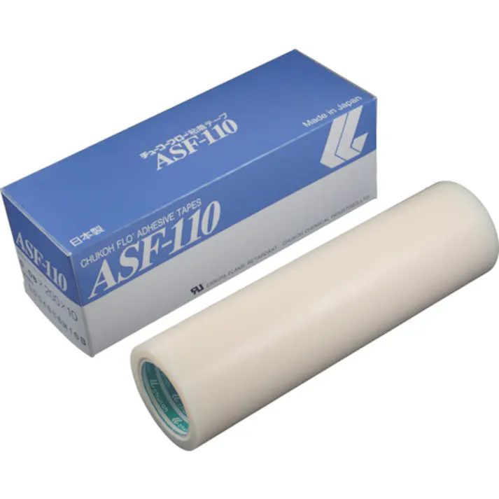 【CAINZ-DASH】中興化成工業 フッ素樹脂フィルム粘着テープ ASFー110FR 0.18t×200w×10m ASF110FR-18X200【別送品】