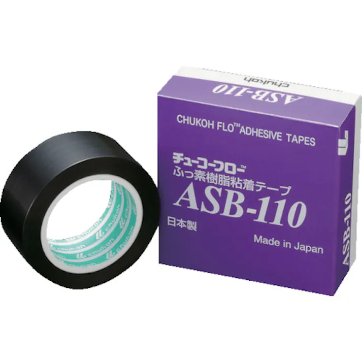 【CAINZ-DASH】中興化成工業 帯電防止フッ素樹脂フィルム粘着テープ ASB-110 0.13t×50w×10m ASB110-13X50【別送品】