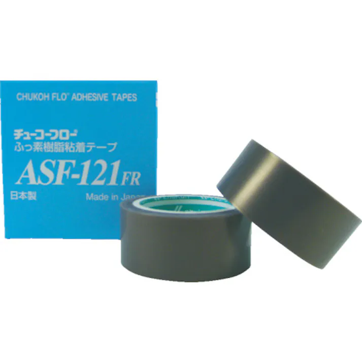 【CAINZ-DASH】中興化成工業 フッ素樹脂フィルム粘着テープ ASFー121FR 0.18t×19w×10m ASF121FR-18X19【別送品】