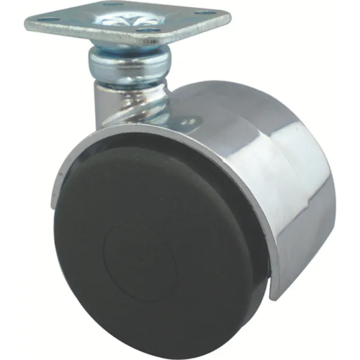 【CAINZ-DASH】東信製作所 プレート式双輪キャスター 40径 自在 W40-P【別送品】