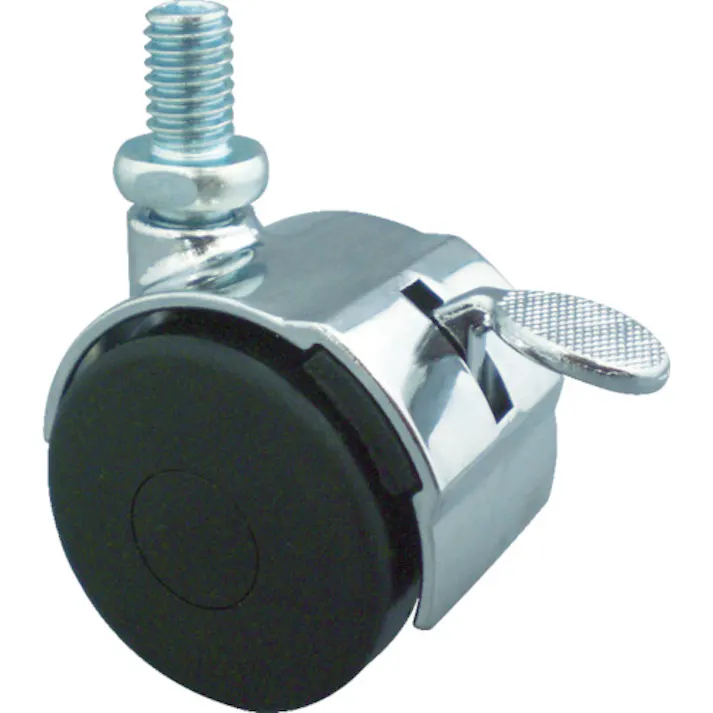 【CAINZ-DASH】東信製作所 ねじ込み双輪キャスター 50径 自在ストッパー付 ボルトM8X1.25 WS50-BM8XP1.25【別送品】