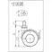 【CAINZ-DASH】東信製作所 ねじ込み双輪キャスター 50径 自在ストッパー付 ボルトM8X1.25 US50-BM8XP1.25【別送品】
